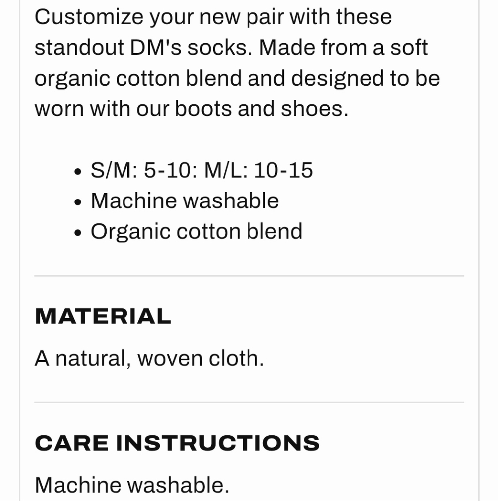 NWT Unisex Dr. Martens The Double Doc Socks - Picture 7 of 7